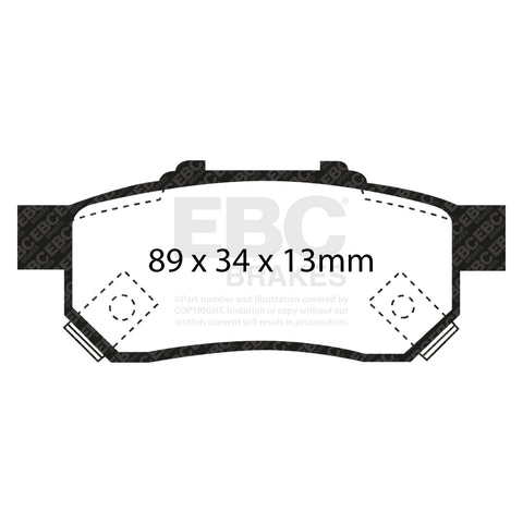 EBC Brakes Pad and Disc Full vehicle Kit (PD40K874)