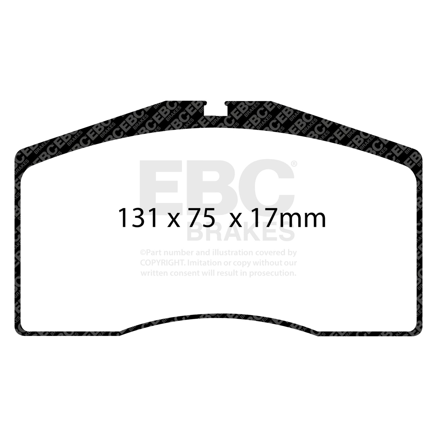 EBC RPX Track pads for Brembo  X99.73.11 132A   (DP8997RPX) Front