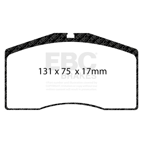 EBC RPX Track pads for Brembo  Big Red     (DP8997RPX) Front
