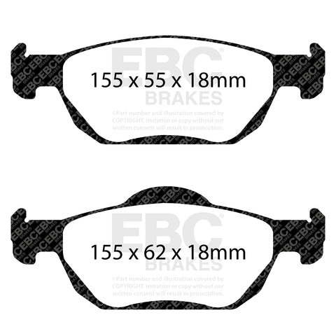 EBC Ultimax OE Replacement Brake Pad Set (DPX2000)