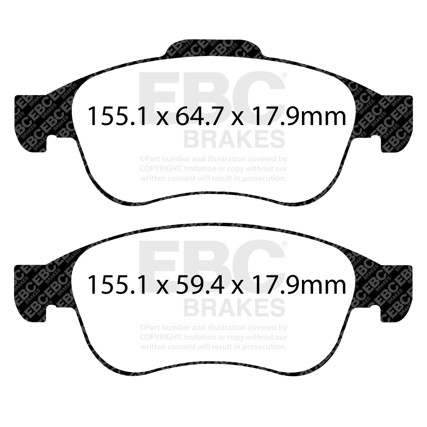 EBC Brakes Pad and Disc Kit (PD08KF635)