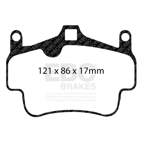 EBC Racing RP-X Track and Race Brake Pads (DP82029RPX)