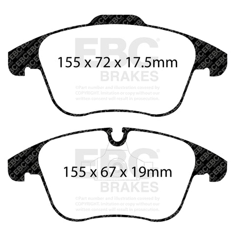 EBC Brakes Pad and Disc Full vehicle Kit (PD40K1525)