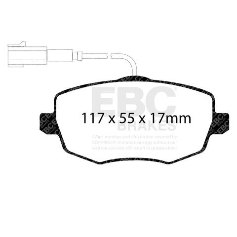 EBC Brakes Pad and Disc Kit (PDKF1057)