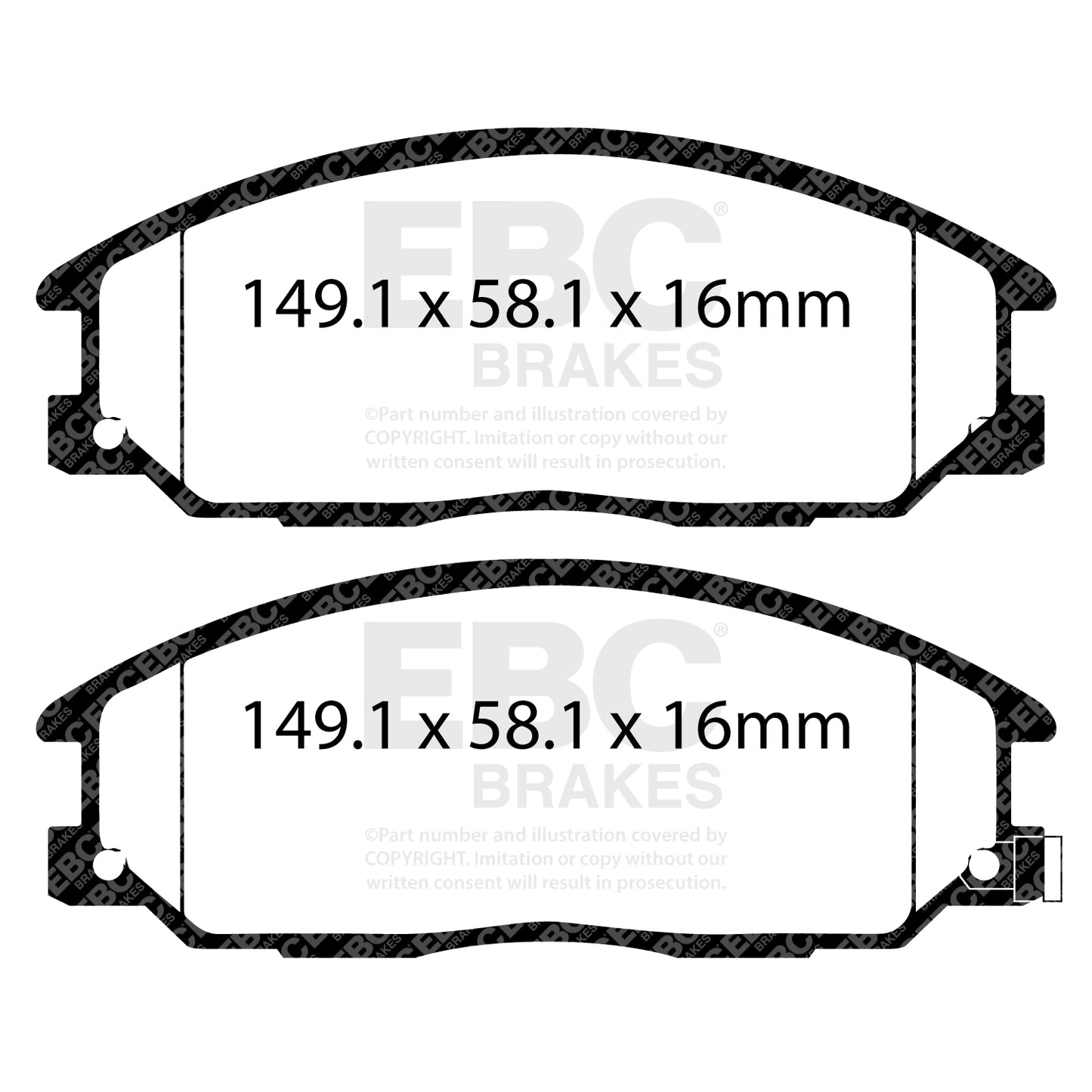 EBC Brakes Pad and Disc Full vehicle Kit (PD40K1749)