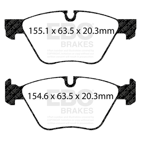 EBC Greenstuff 6000 Series Truck and SUV Brake Pad Set (DP62077)