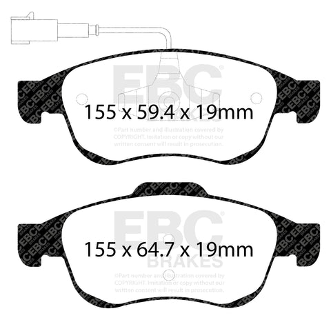 EBC Performance Pack Pad & Line Kit with Yellowstuff Pads (PLK1919)