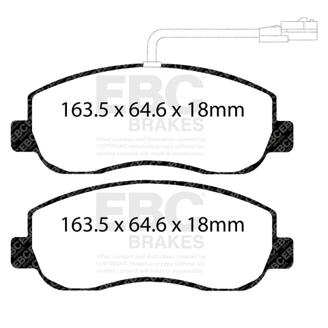 EBC Brakes Pad and Disc Full vehicle Kit (PD40K1411)