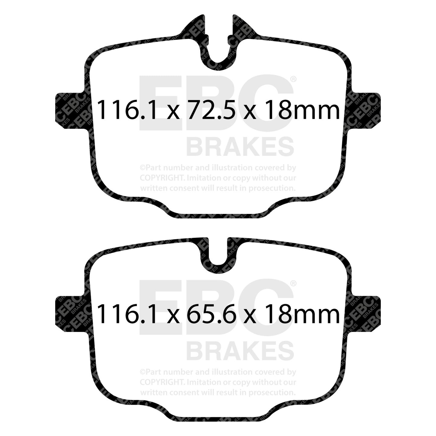 EBC Redstuff 3000 Series Sport Brake Pad Set (DP32089C)