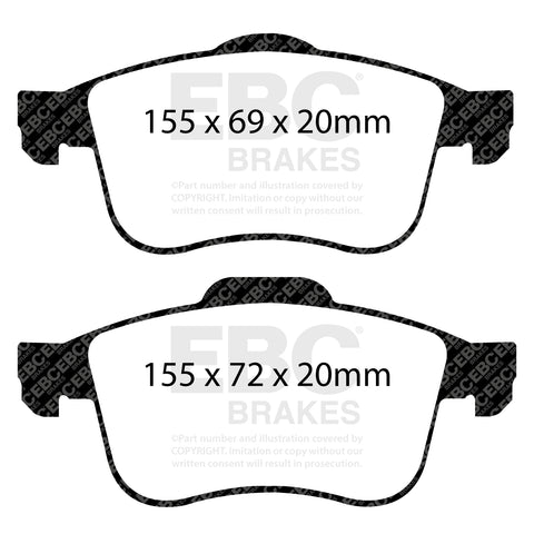 EBC Brakes Pad and Disc Kit (PD08KF648)