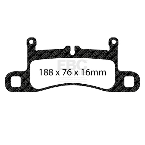 EBC Yellowstuff 4000 Series Street and Track Brake Pad Set (DP42098R)