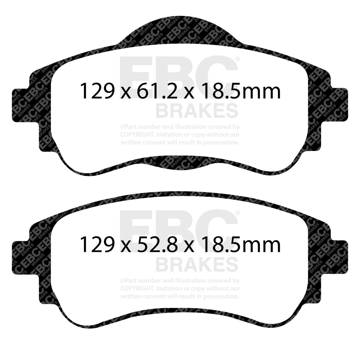 EBC Ultimax OE Replacement Brake Pad Set (DPX2109)