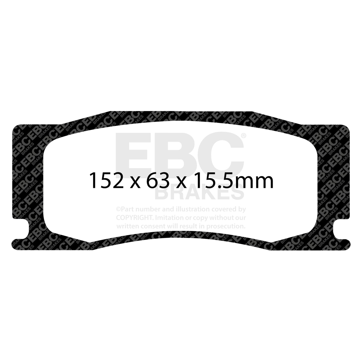 EBC Yellowstuff 4000 Series Street and Track Brake Pad Set (DP42111R)