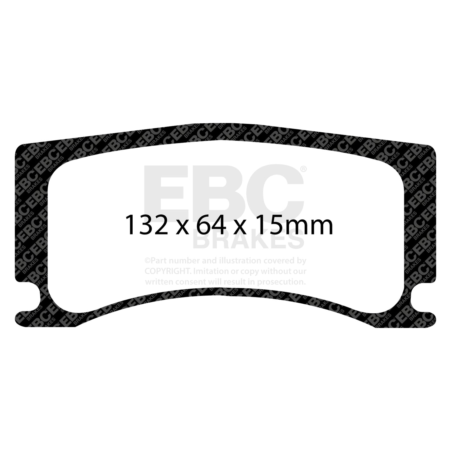 EBC Yellowstuff 4000 Series Street and Track Brake Pad Set (DP42112R)