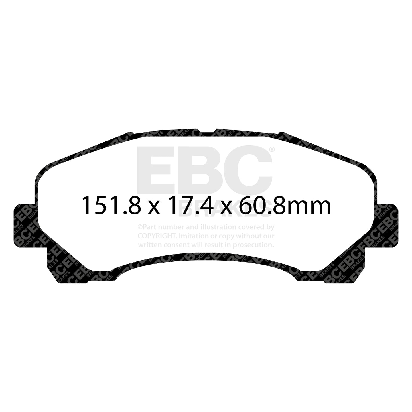 EBC Yellowstuff 4000 Series Street and Track Brake Pad Set (DP42113R)