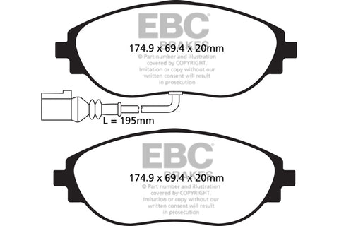 EBC Performance Pack Pad & Line Kit with Yellowstuff Pads (PLK1960)