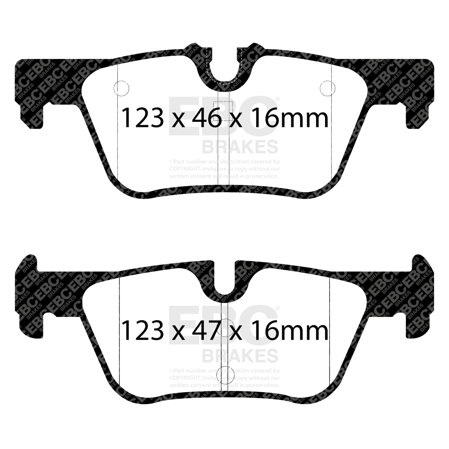 EBC Yellowstuff 4000 Series Street and Track Brake Pad Set (DP42132R)