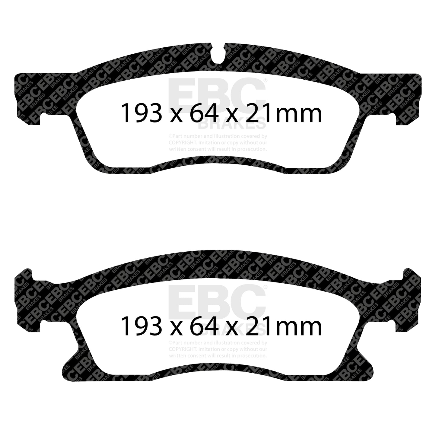 EBC Yellowstuff 4000 Series Street and Track Brake Pad Set (DP42136R)