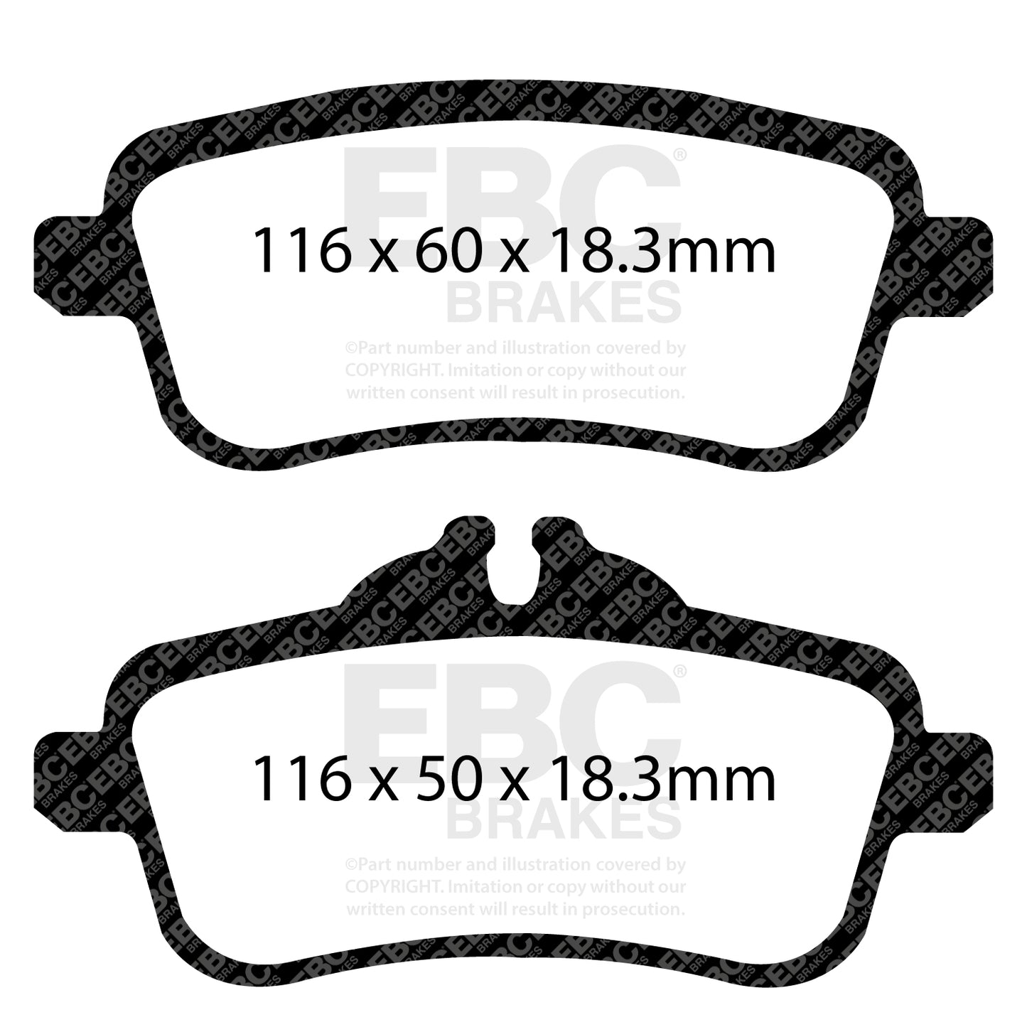 EBC Yellowstuff 4000 Series Street and Track Brake Pad Set (DP42137R)