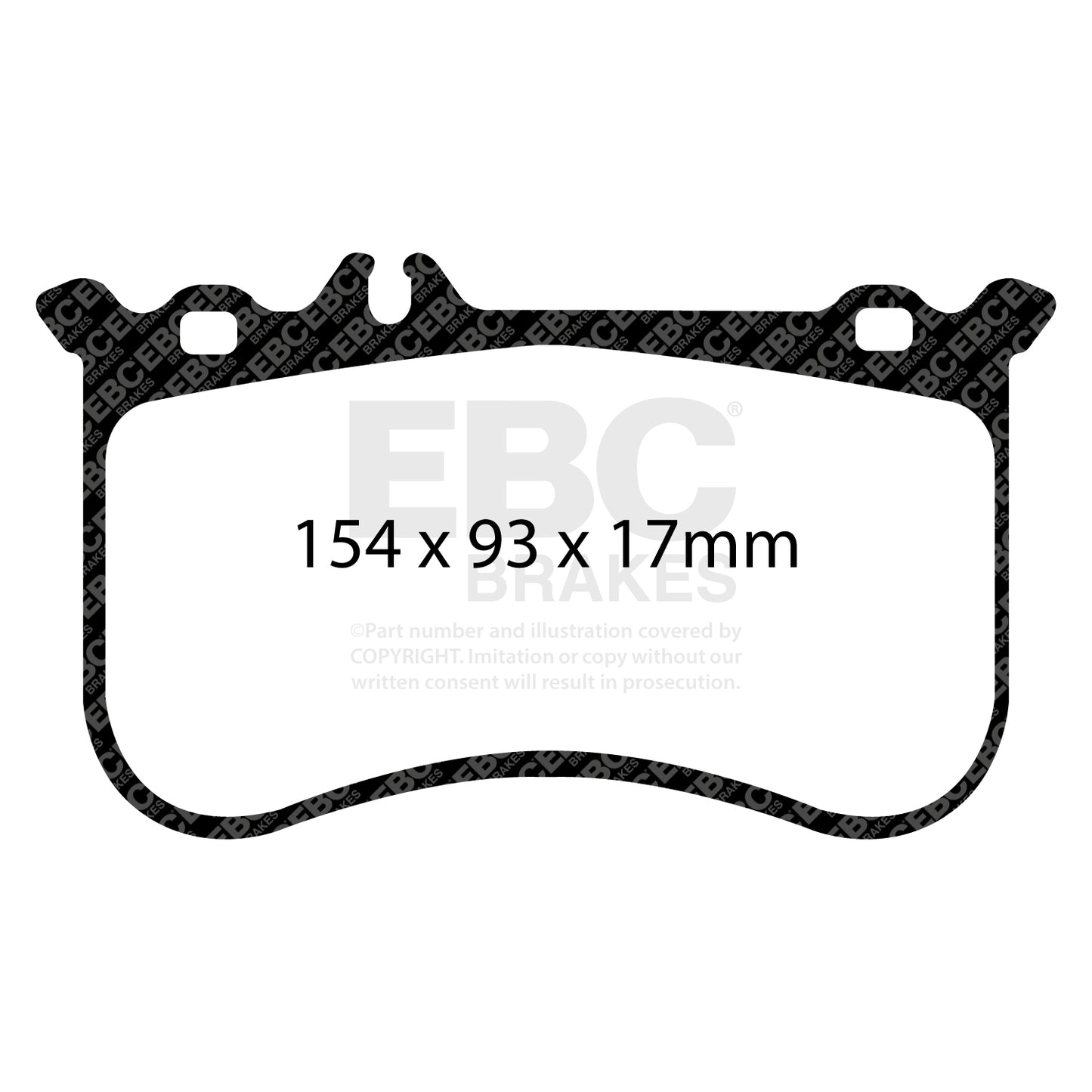 EBC Yellowstuff 4000 Series Street and Track Brake Pad Set (DP42138R)