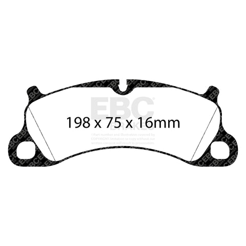 EBC Redstuff 3000 Series Sport Brake Pad Set (DP32144C)