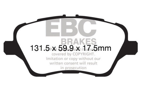 EBC Brakes RP1 Racing Pad (DP82149RP1) Front