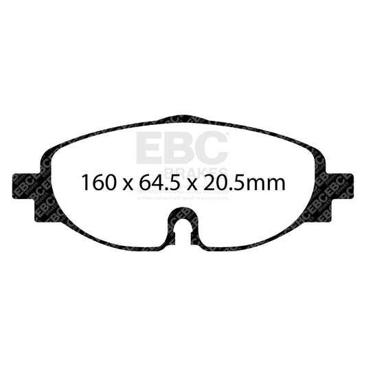 EBC Greenstuff 2000 Series Sport Brake Pad Set (DP22150)