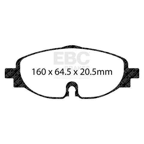 EBC Yellowstuff 4000 Series Street and Track Brake Pad Set (DP42150R)