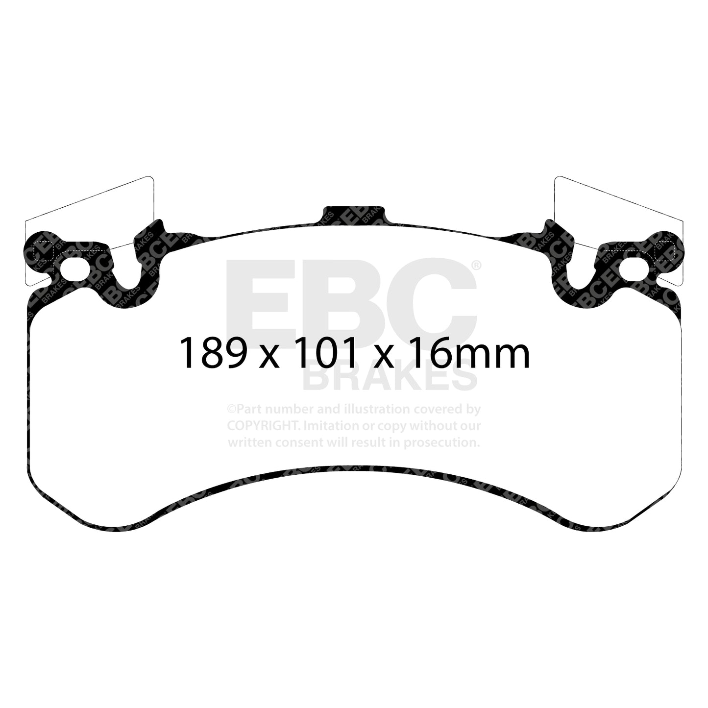 EBC Yellowstuff 4000 Series Street and Track Brake Pad Set (DP42158R)