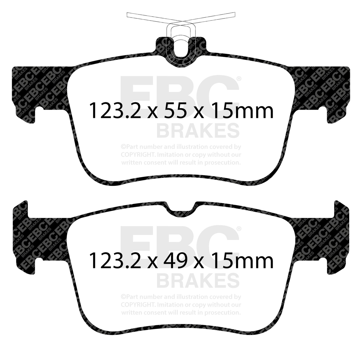 EBC Yellowstuff 4000 Series Street and Track Brake Pad Set (DP42160R)