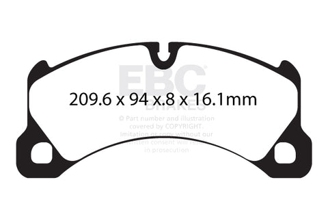 EBC Bluestuff NDX Trackday Brake Pad Set (DP52162NDX)