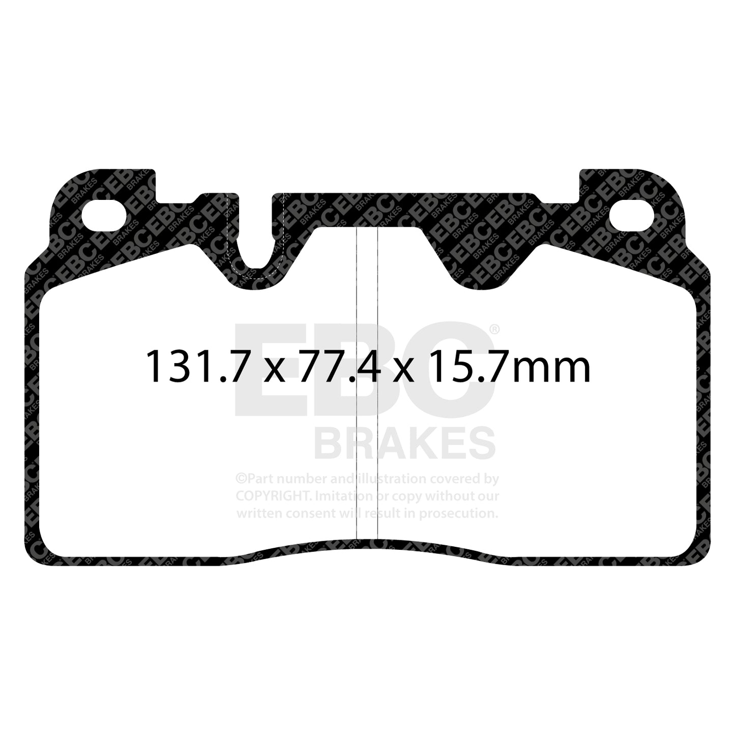 EBC Yellowstuff 4000 Series Street and Track Brake Pad Set (DP42168R)