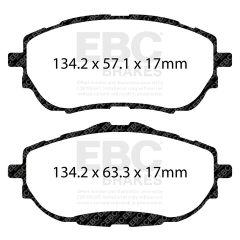 EBC Brakes Pad and Disc Full vehicle Kit (PD40K1792)