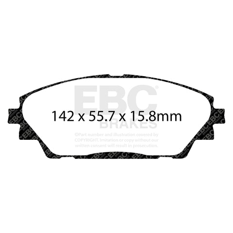 EBC Greenstuff 2000 Series Sport Brake Pad Set (DP22185)
