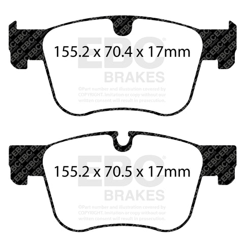EBC Greenstuff 2000 Series Sport Brake Pad Set (DP22198)