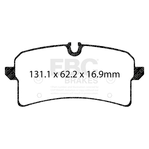 EBC Greenstuff 6000 Series Truck and SUV Brake Pad Set (DP62204)