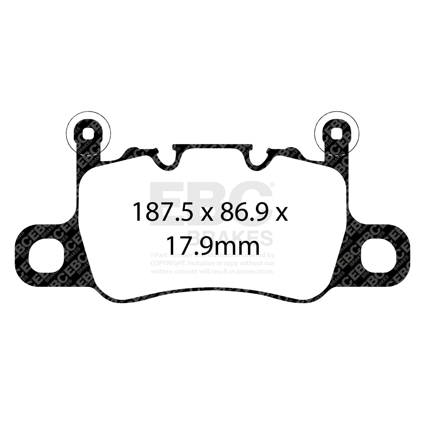 EBC Racing RP-1 Track and Race Brake Pads (DP82207RP1)