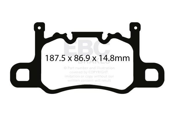 EBC Racing RP-1 Track and Race Brake Pads (DP82207RP1)