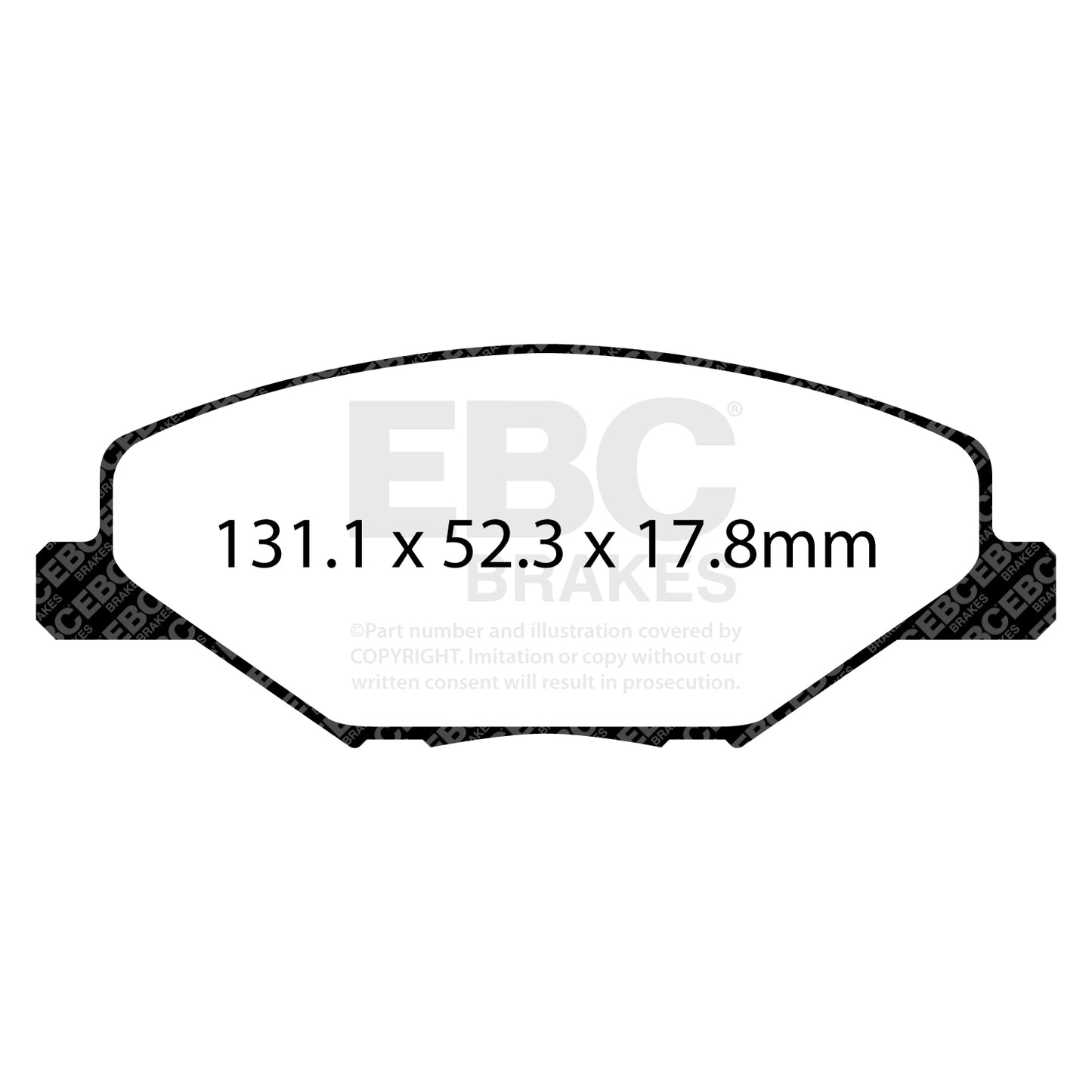 EBC Yellowstuff 4000 Series Street and Track Brake Pad Set (DP42211R)