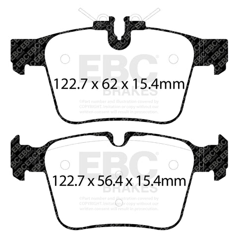 EBC Yellowstuff 4000 Series Street and Track Brake Pad Set (DP42215R)