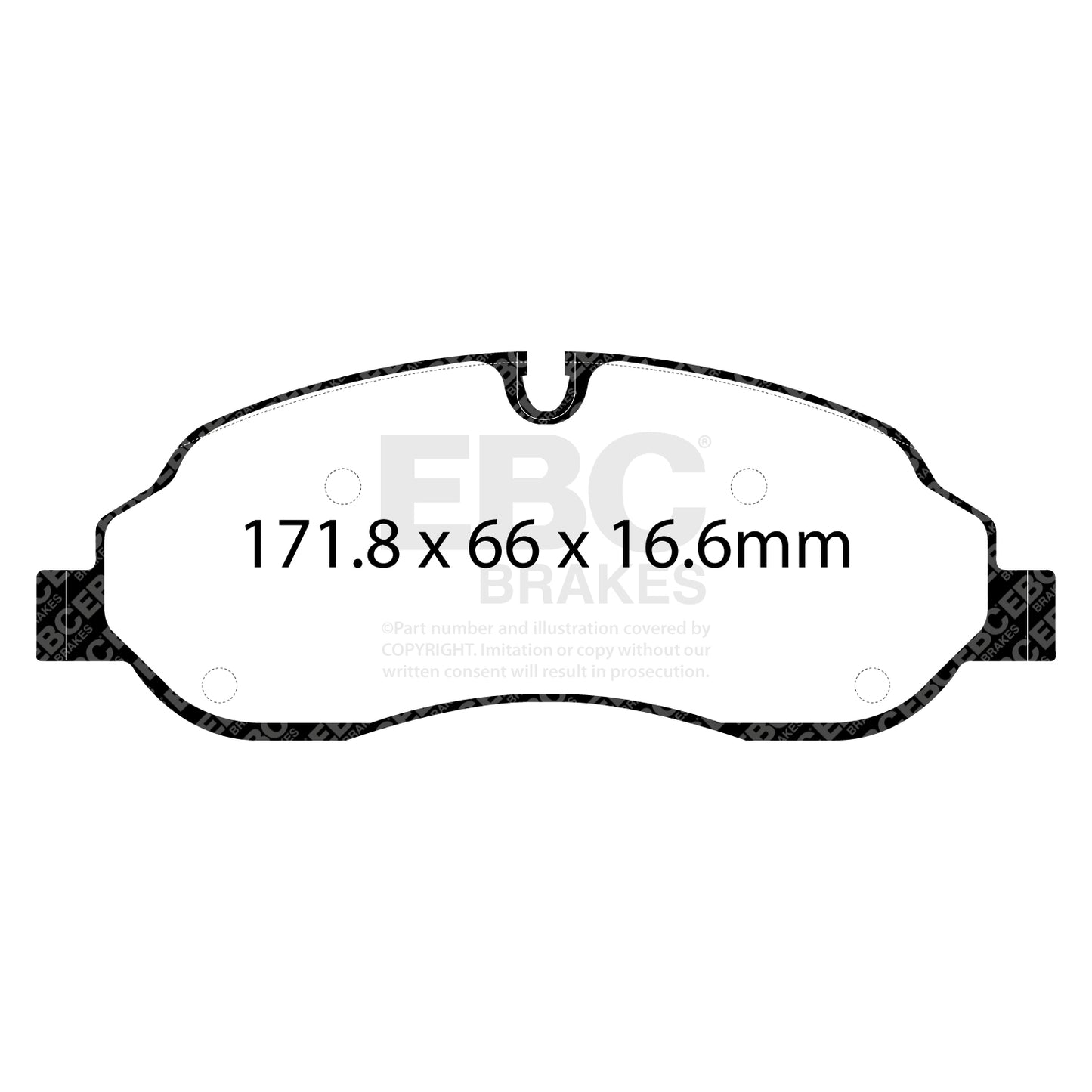 EBC Yellowstuff 4000 Series Street and Track Brake Pad Set (DP42221R)
