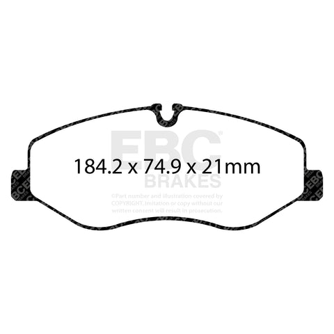 EBC Yellowstuff Brake Pad 4000 Series Sport Set (DP42223R)