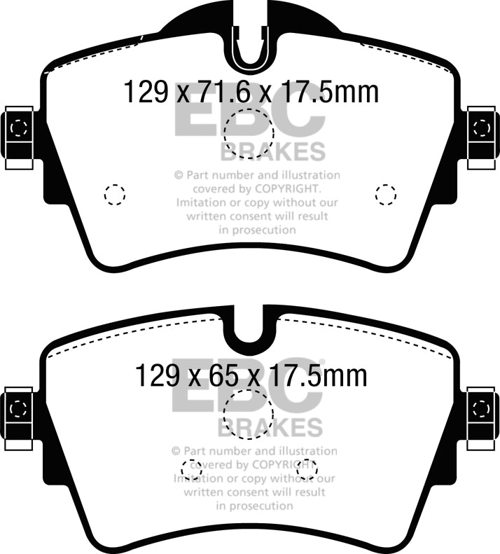 EBC Ultimax OE Replacement Brake Pad Set (DPX2227)