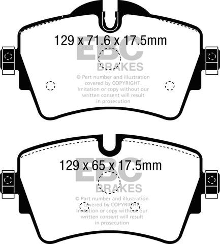 EBC Ultimax OE Replacement Brake Pad Set (DPX2227)