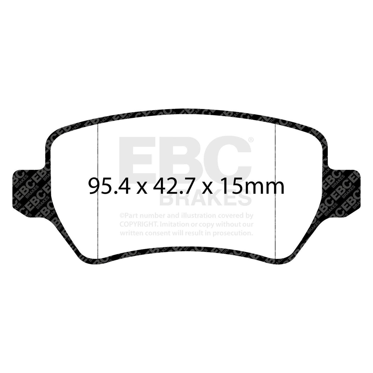 EBC Greenstuff Brake Pad 2000 Series Sport Set (DP22233)