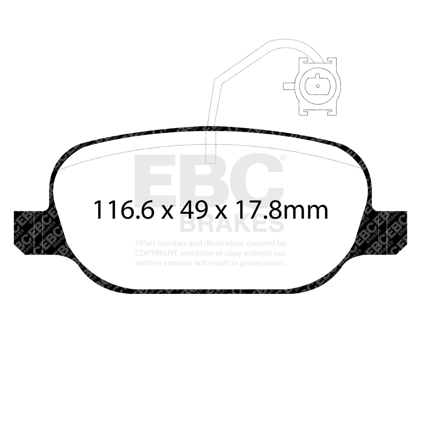 EBC Brakes Yellowstuff 4000 Series Street and Track Brake Pad Set (DP42236R)