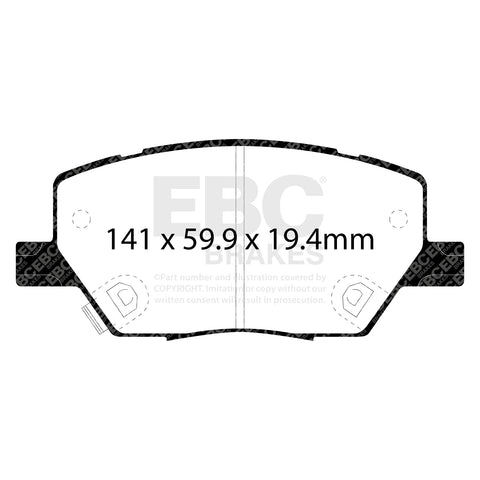 EBC Brakes Pad and Disc Kit (PD06KF732)