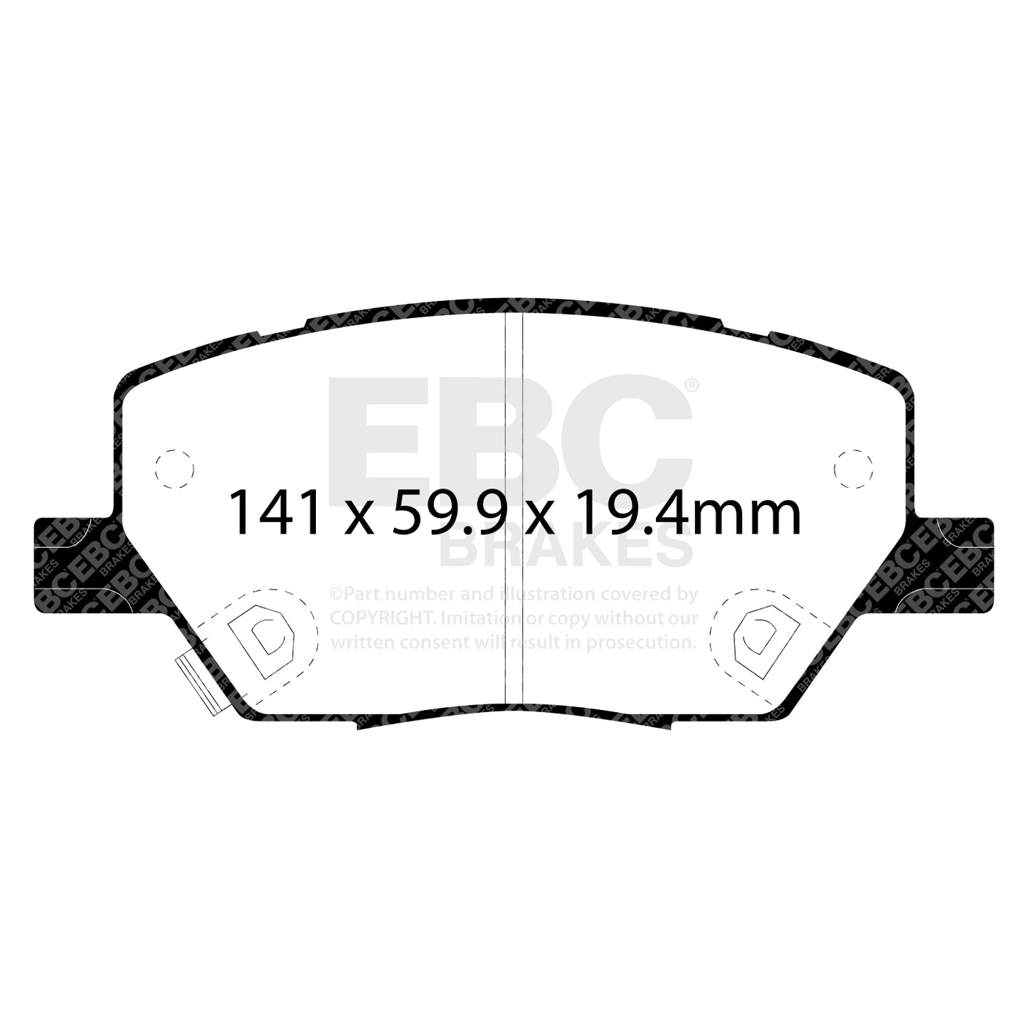 EBC Ultimax OE Replacement Brake Pad Set (DPX2239)