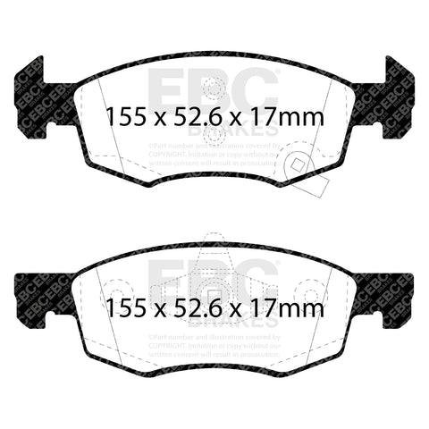EBC Brakes Pad  and  Disc Kit (PD01KF1712)
