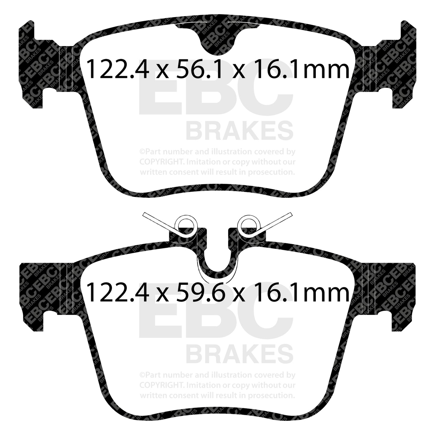 EBC Greenstuff 6000 Series Truck and SUV Brake Pad Set (DP62246)